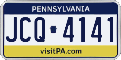 PA license plate JCQ4141