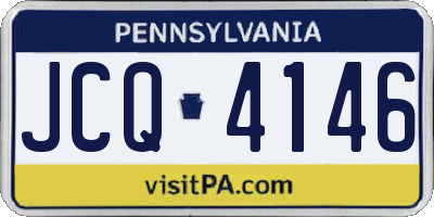 PA license plate JCQ4146