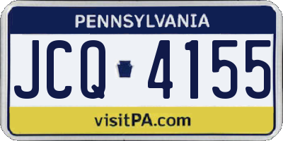 PA license plate JCQ4155