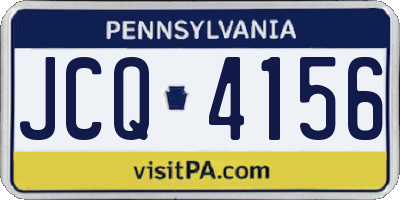 PA license plate JCQ4156