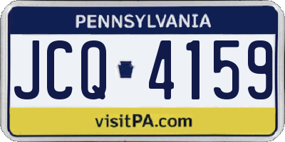 PA license plate JCQ4159