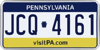 PA license plate JCQ4161
