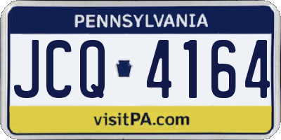 PA license plate JCQ4164