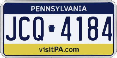 PA license plate JCQ4184