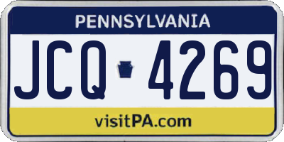 PA license plate JCQ4269