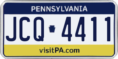 PA license plate JCQ4411