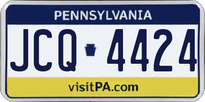 PA license plate JCQ4424