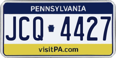 PA license plate JCQ4427