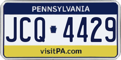 PA license plate JCQ4429