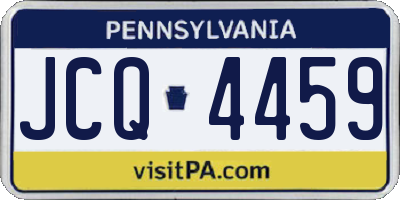 PA license plate JCQ4459