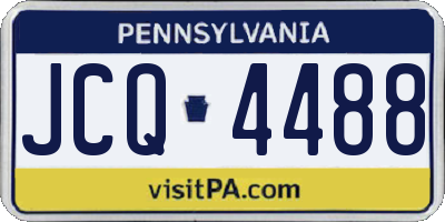 PA license plate JCQ4488