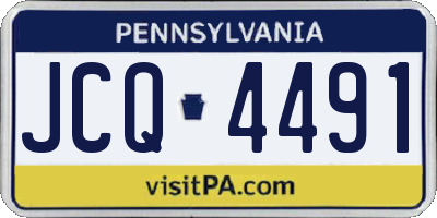 PA license plate JCQ4491