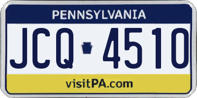 PA license plate JCQ4510