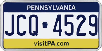 PA license plate JCQ4529