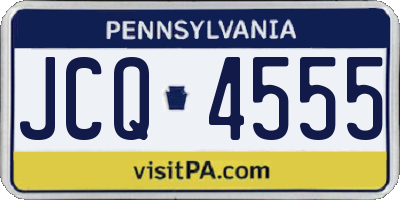 PA license plate JCQ4555