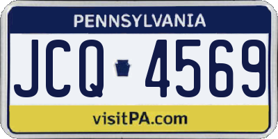 PA license plate JCQ4569