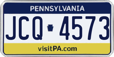 PA license plate JCQ4573