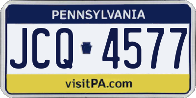 PA license plate JCQ4577