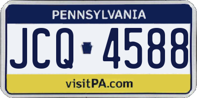 PA license plate JCQ4588