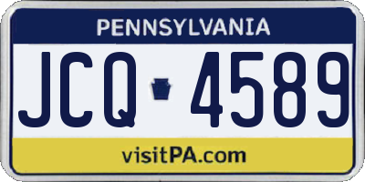 PA license plate JCQ4589