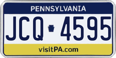 PA license plate JCQ4595