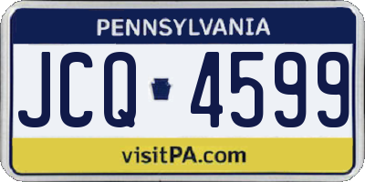 PA license plate JCQ4599