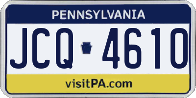 PA license plate JCQ4610