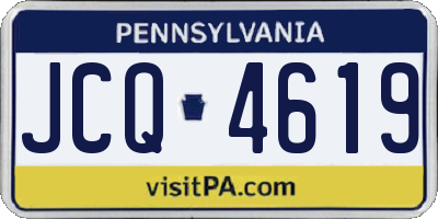 PA license plate JCQ4619