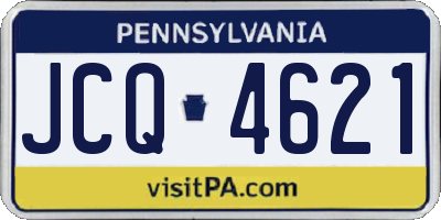 PA license plate JCQ4621