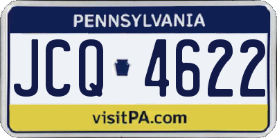 PA license plate JCQ4622