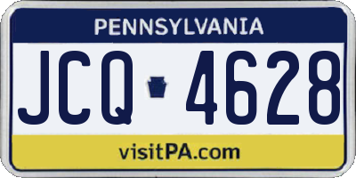 PA license plate JCQ4628