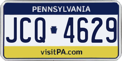 PA license plate JCQ4629