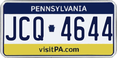 PA license plate JCQ4644