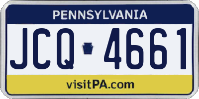 PA license plate JCQ4661