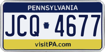 PA license plate JCQ4677