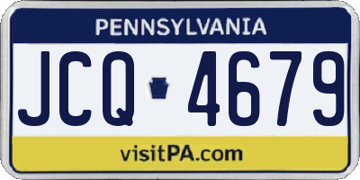 PA license plate JCQ4679