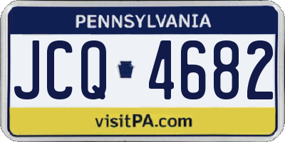 PA license plate JCQ4682