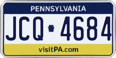 PA license plate JCQ4684