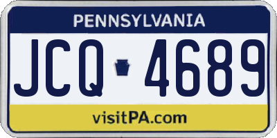 PA license plate JCQ4689