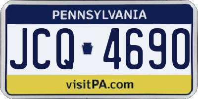 PA license plate JCQ4690