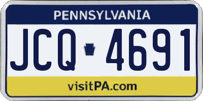 PA license plate JCQ4691