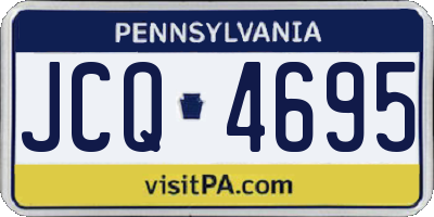 PA license plate JCQ4695