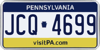 PA license plate JCQ4699