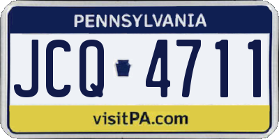PA license plate JCQ4711
