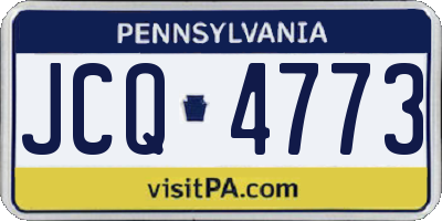 PA license plate JCQ4773
