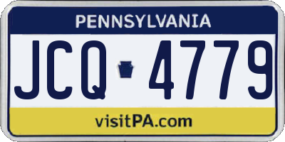 PA license plate JCQ4779