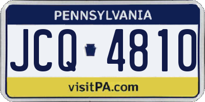 PA license plate JCQ4810