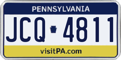 PA license plate JCQ4811