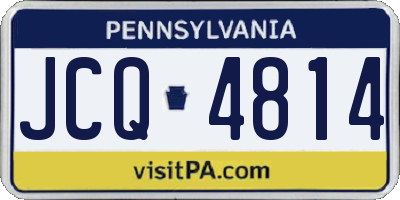 PA license plate JCQ4814