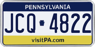 PA license plate JCQ4822